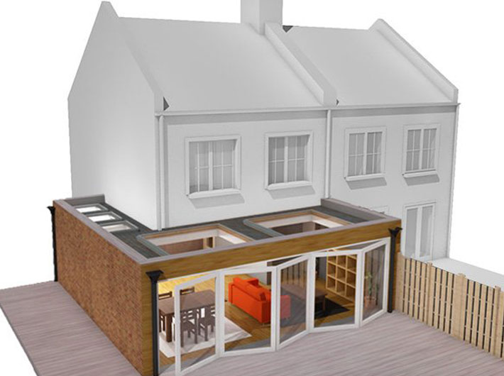 wrap around house extensions in dyfed